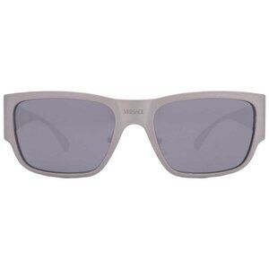 Versace Light Grey Mirror Black Square Men's Sunglasses VE2262 12666G 5